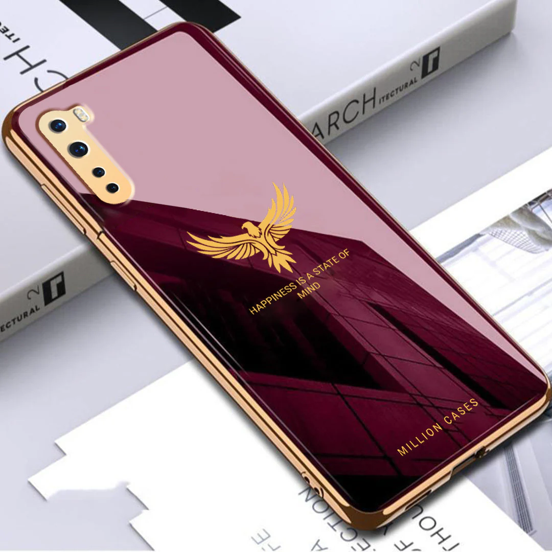 OnePlus Nord Series Eagle Pattern Electroplating Glass Case - Image 6