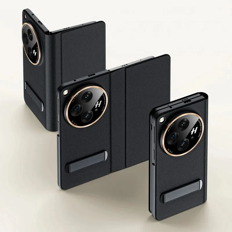 OnePlus Open Flip Book Premium Leather Bracket Case - Image 3