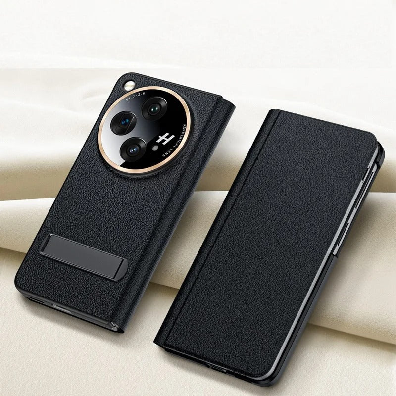 OnePlus Open Flip Book Premium Leather Bracket Case - Image 6