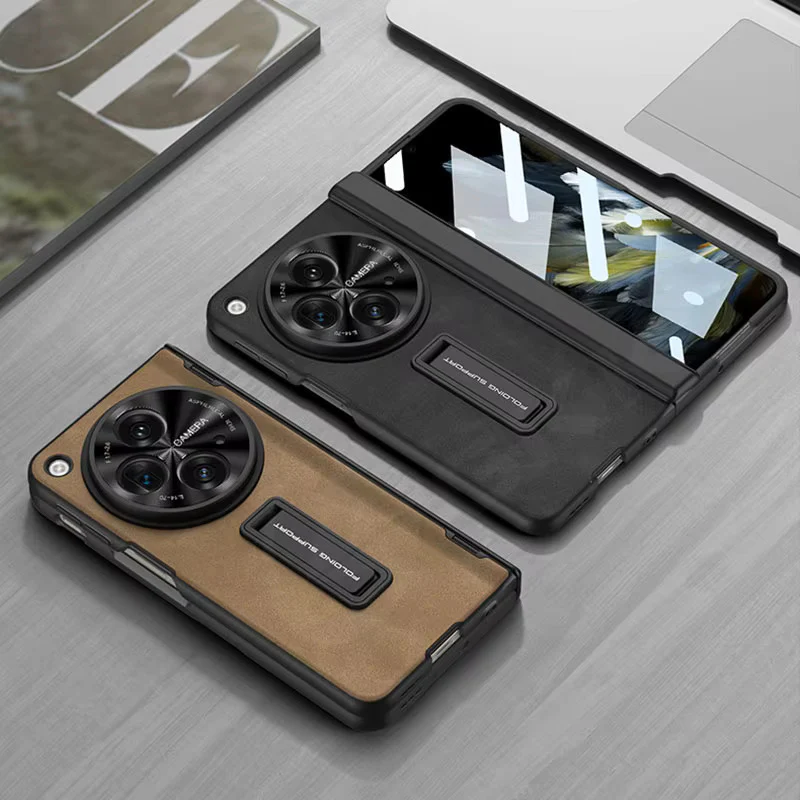 OnePlus Open Magnetic Closure PU Leather Case - Image 12