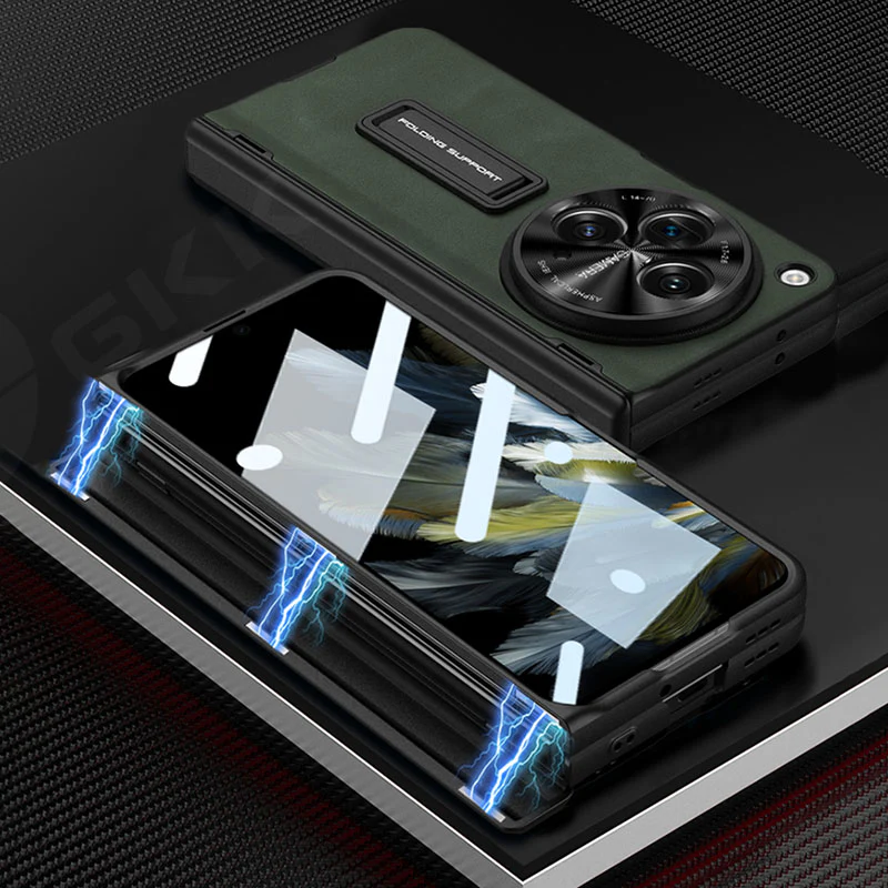 OnePlus Open Magnetic Closure PU Leather Case - Image 7