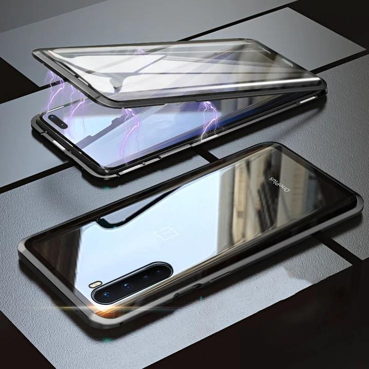OnePlus Series  Electronic Auto-Fit (Front+ Back) Glass Magnetic Case - Image 4