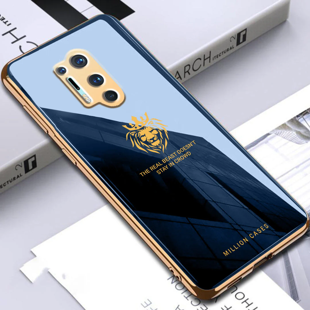 OnePlus Series Electroplating Lion Pattern Glass Case - Image 5
