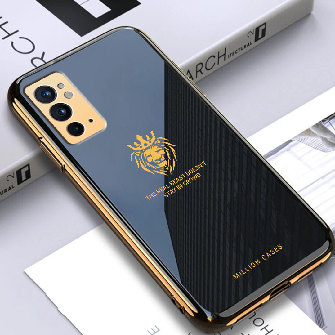 OnePlus Series Electroplating Lion Pattern Glass Case - Image 8
