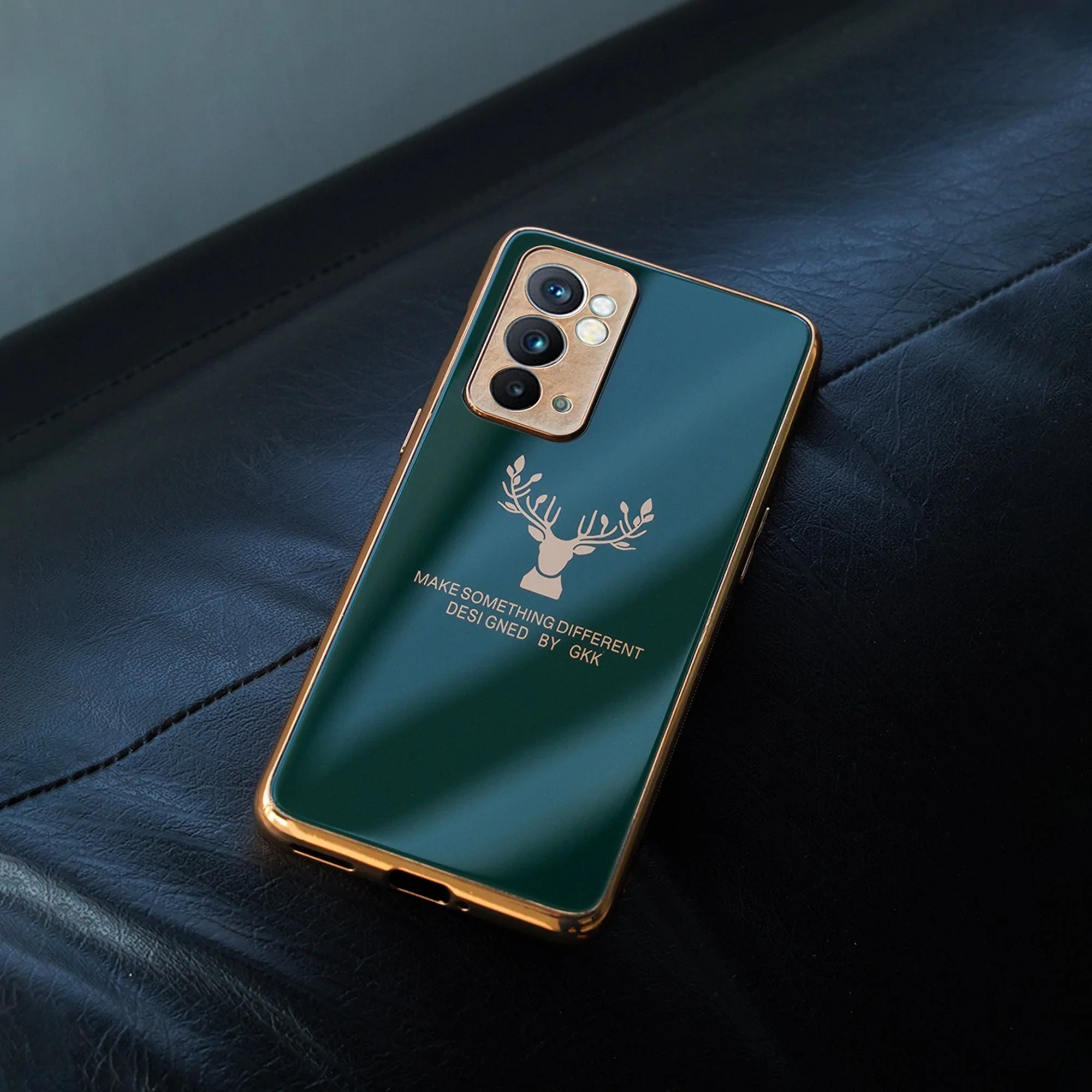 OnePlus Series Electroplating Reindeer Pattern Glass Case - Image 8