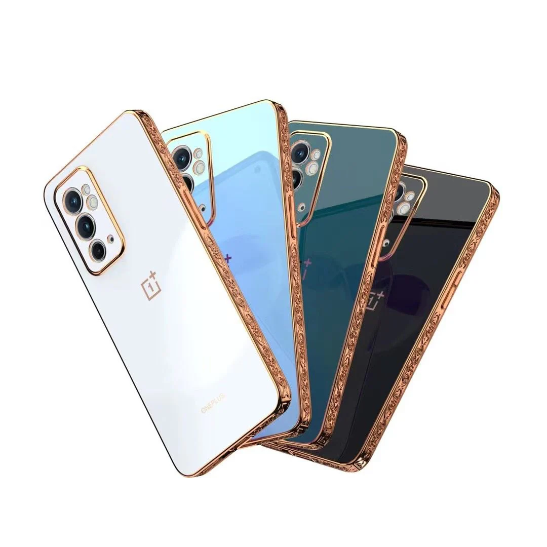 OnePlus Series Embossed TPU Gold Edge Design Case - Image 4
