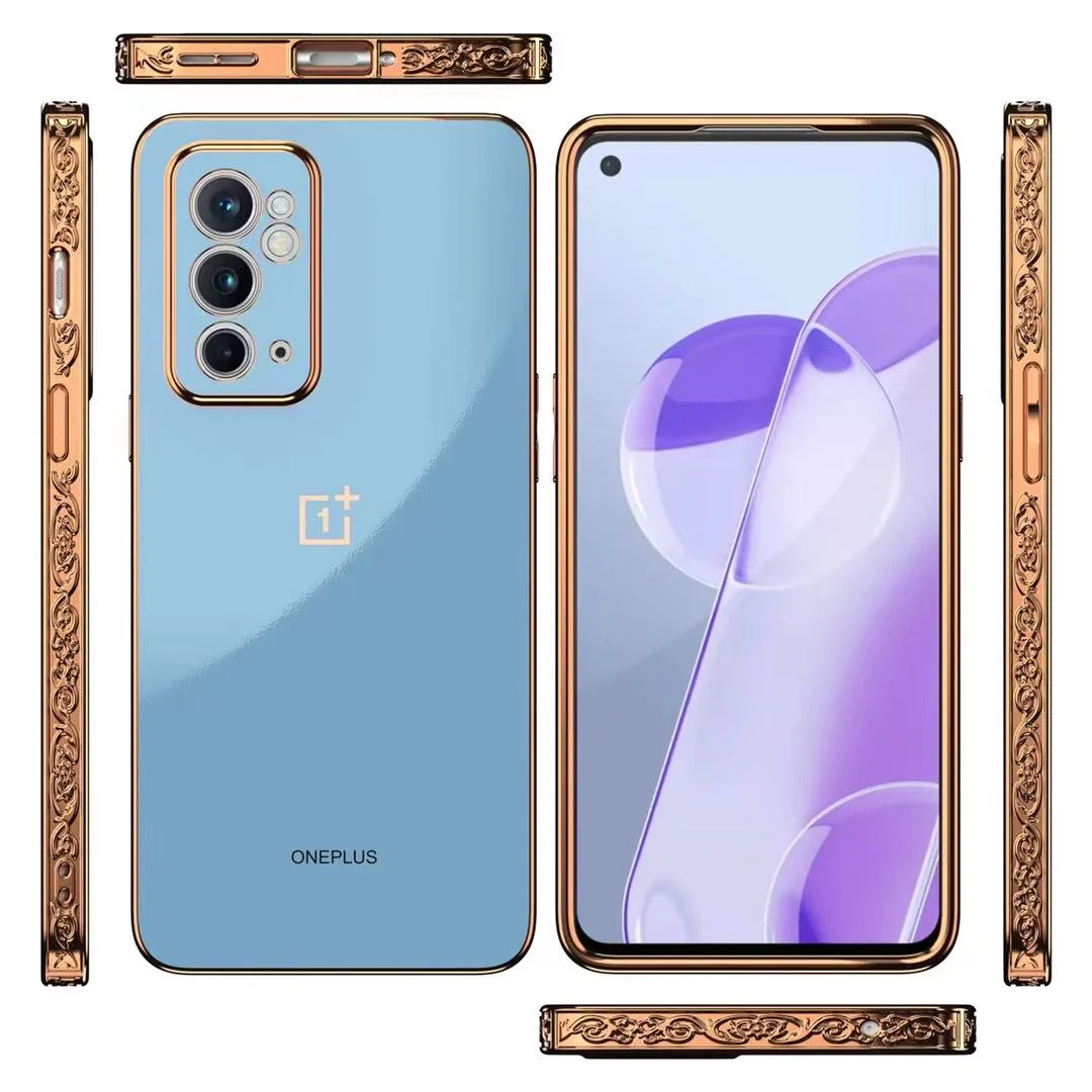 OnePlus Series Embossed TPU Gold Edge Design Case - Image 6