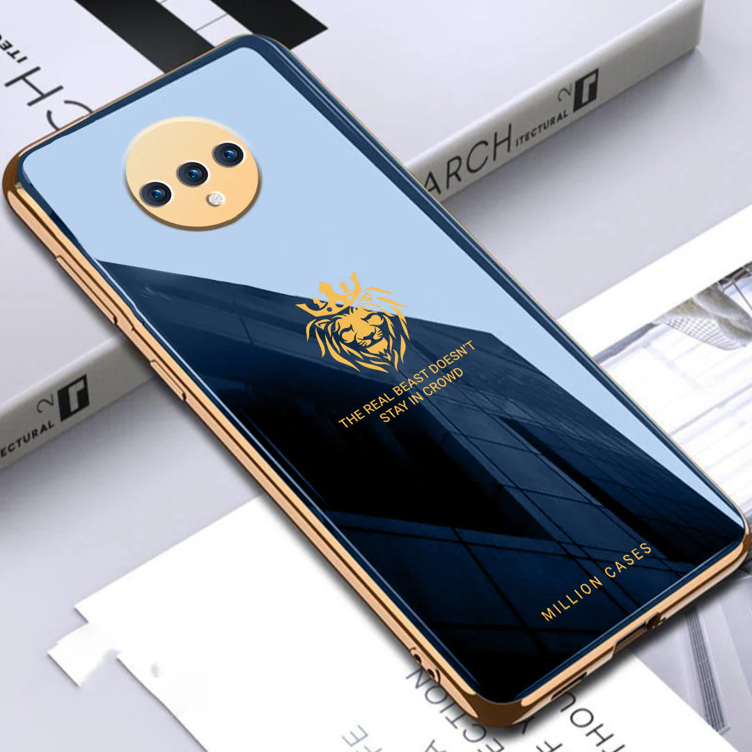 OnePlus Series Lion Pattern Electroplating Glass Case - Image 16