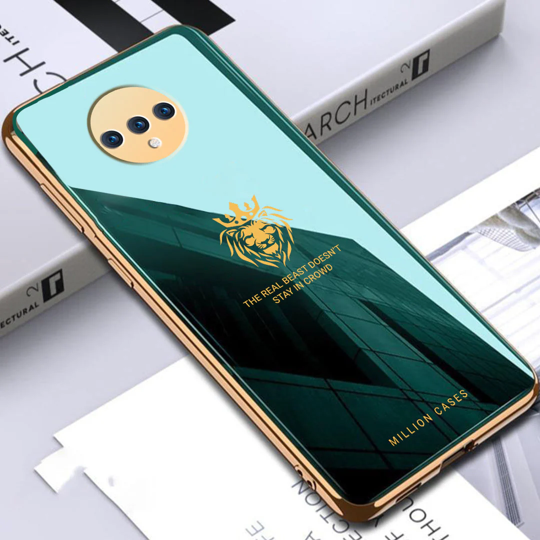 OnePlus Series Lion Pattern Electroplating Glass Case - Image 19