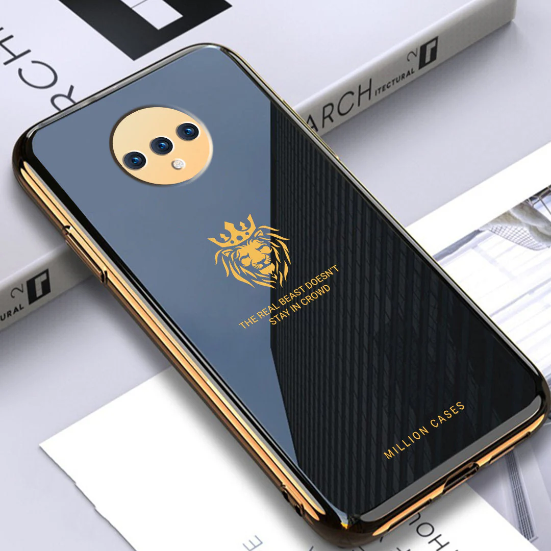 OnePlus Series Lion Pattern Electroplating Glass Case - Image 20