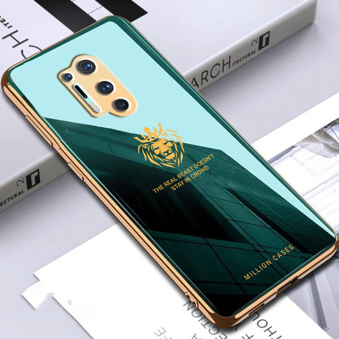OnePlus Series Lion Pattern Electroplating Glass Case - Image 21