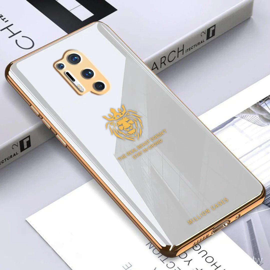 OnePlus Series Lion Pattern Electroplating Glass Case - Image 24
