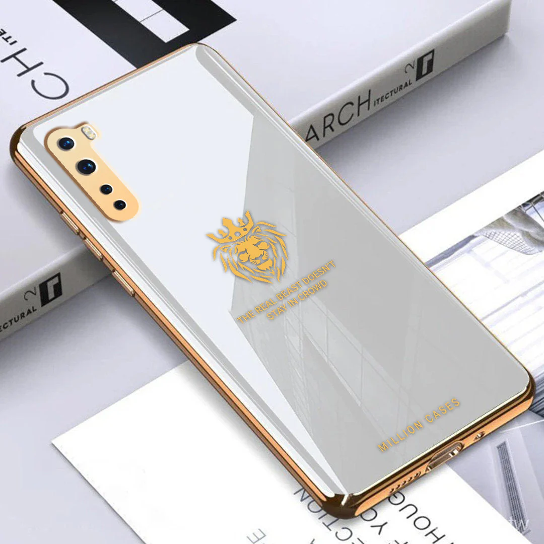OnePlus Series Lion Pattern Electroplating Glass Case - Image 63