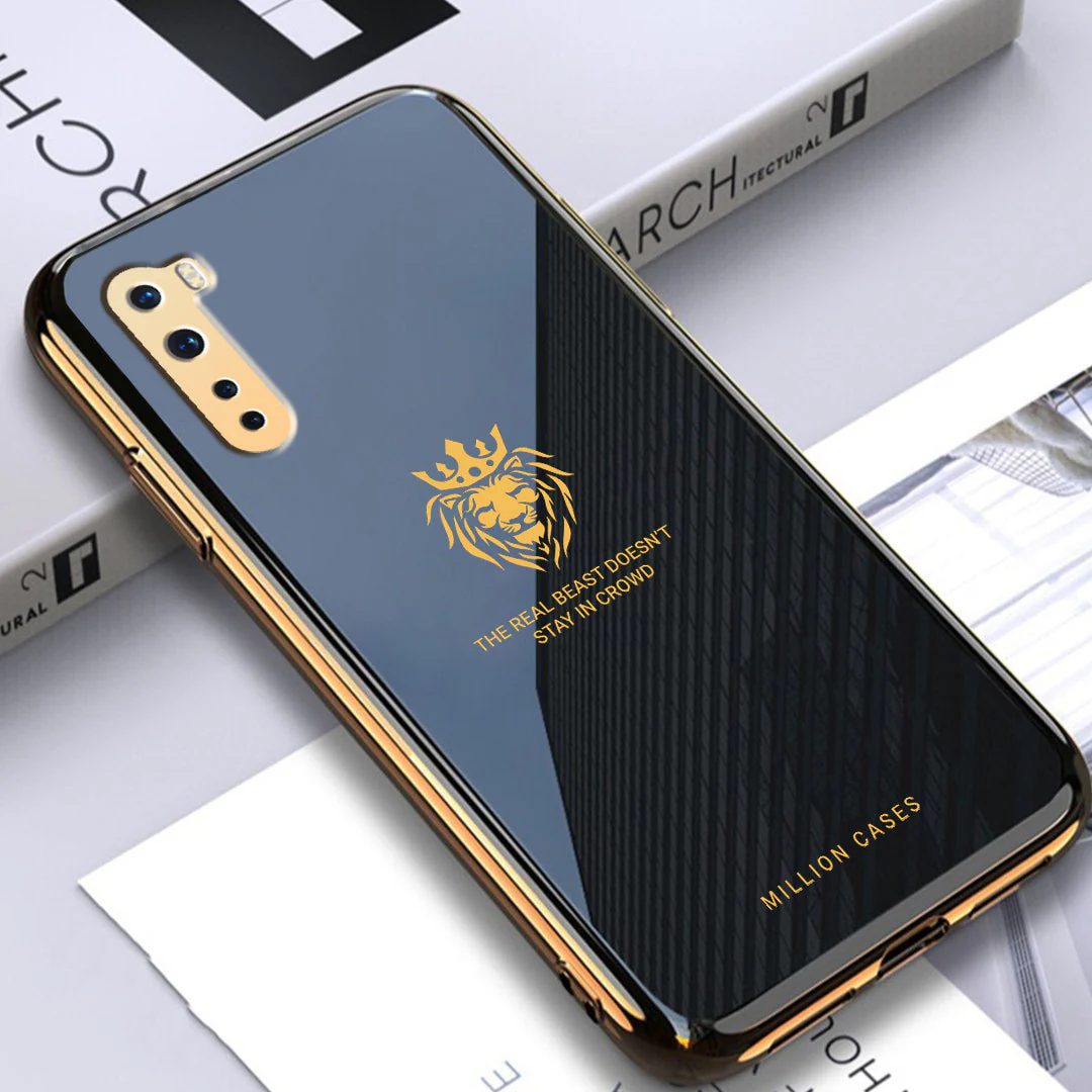 OnePlus Series Lion Pattern Electroplating Glass Case - Image 65