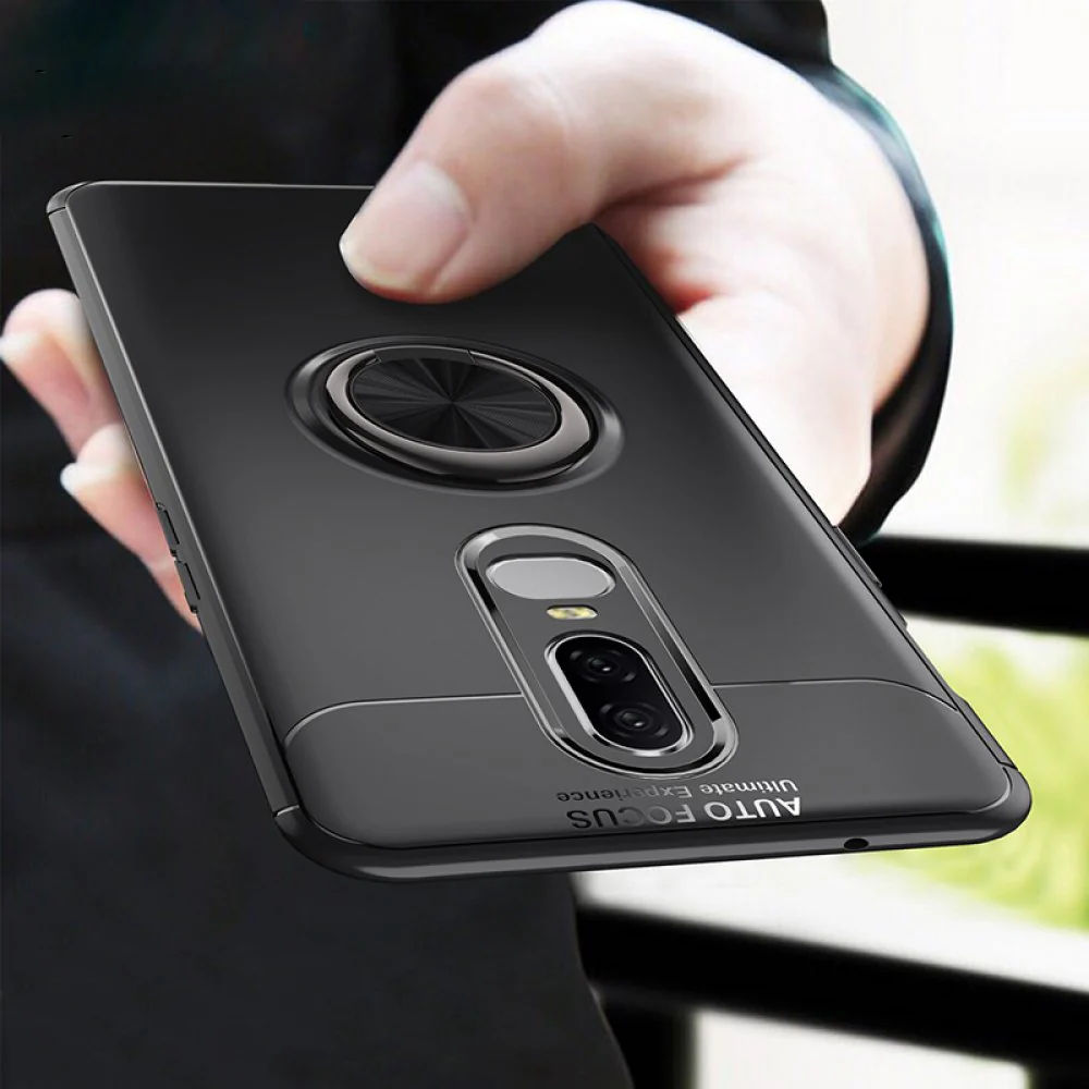 OnePlus Series Metallic Finger Ring Holder Matte Case - Image 12