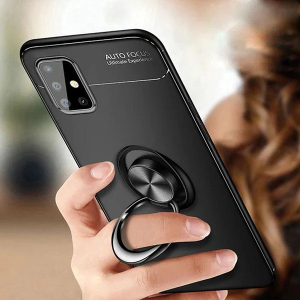 OnePlus Series Metallic Finger Ring Holder Matte Case - Image 3