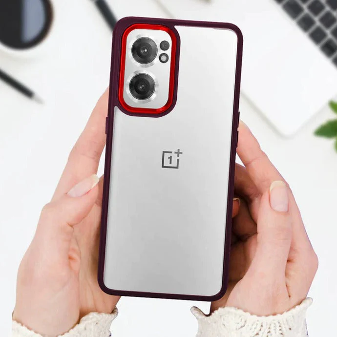OnePlus Series Premium Frame Plating Translucent Case - Image 4