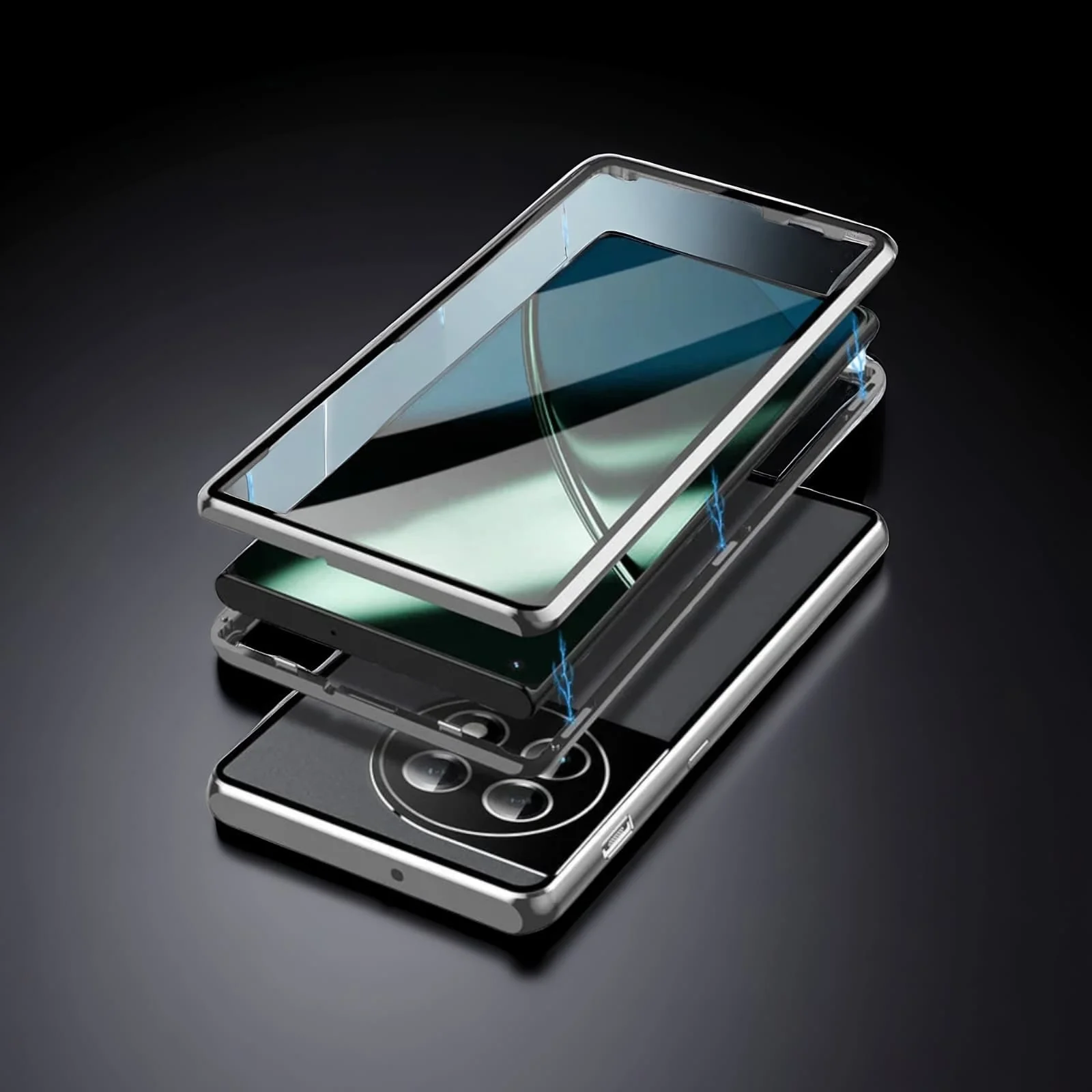 OnePlus Series Velocity Metal Craft Dual Glass Armor Case - Image 5