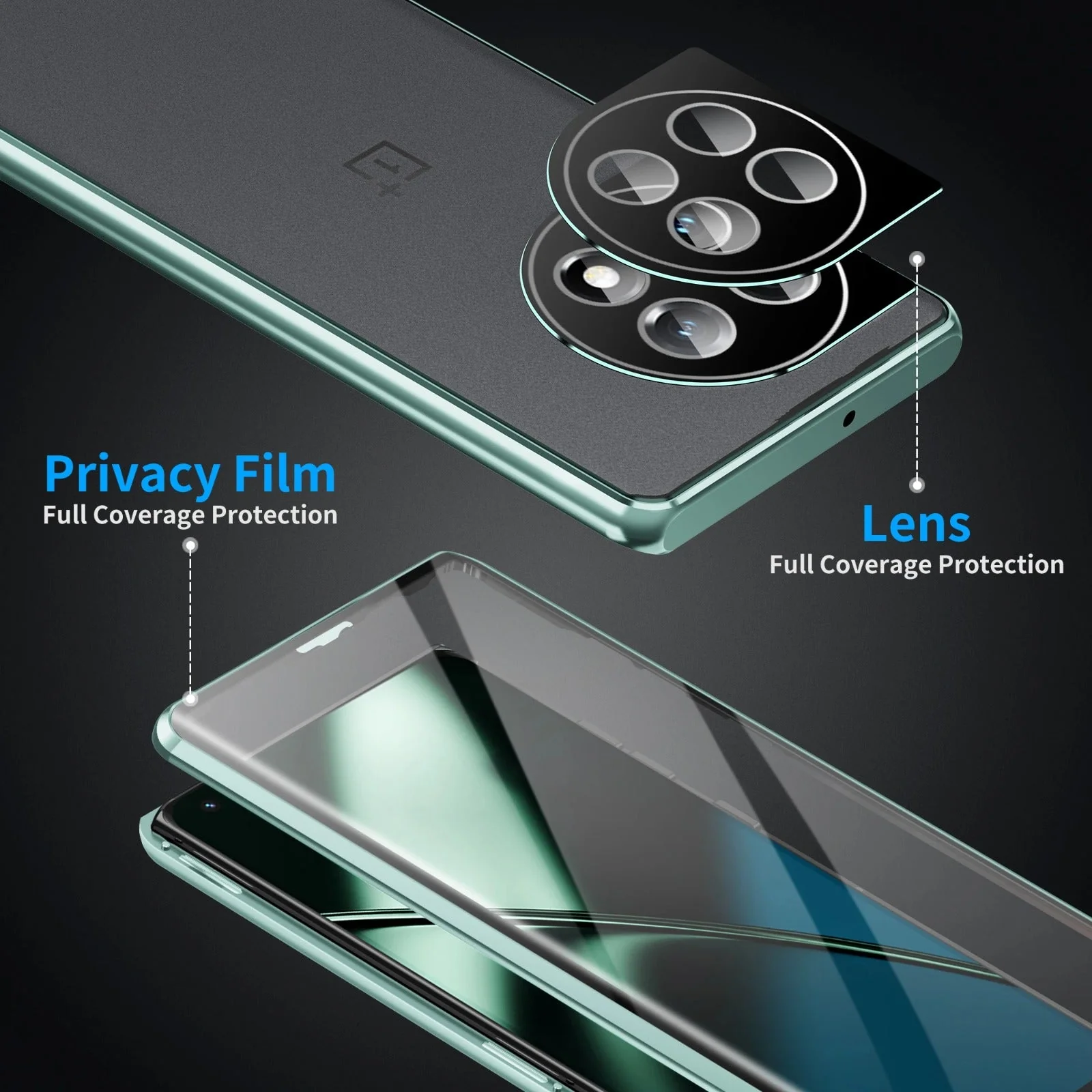 OnePlus Series Velocity Metal Craft Dual Glass Armor Case - Image 7