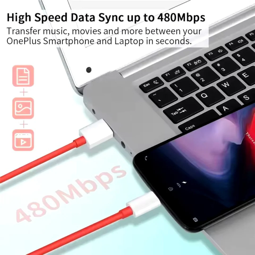 OnePlus Ultra Fast Type-C Charging Cable For Dash & Warp - Image 6