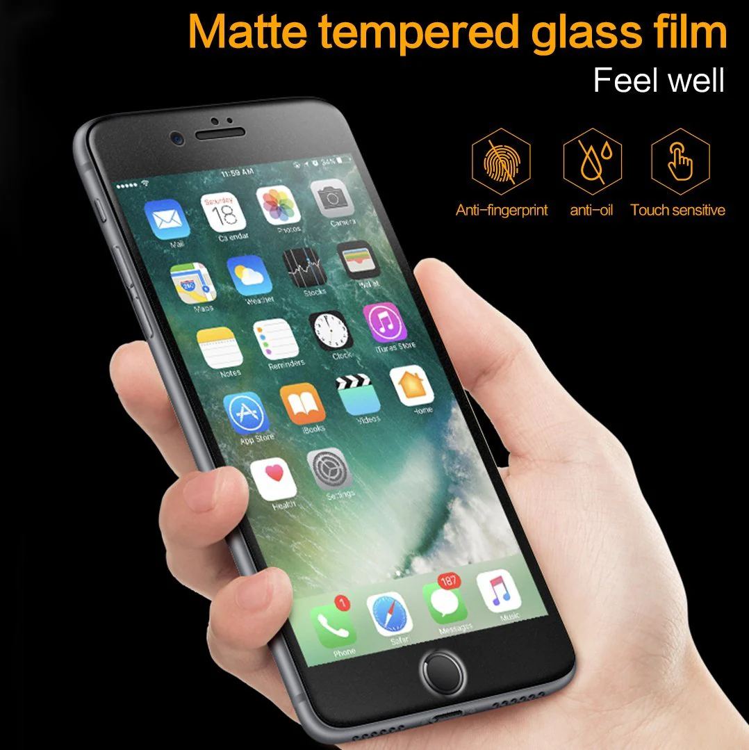 Original iPhone 8 Plus Anti-glare Matte Tempered Glass Protector - Image 3