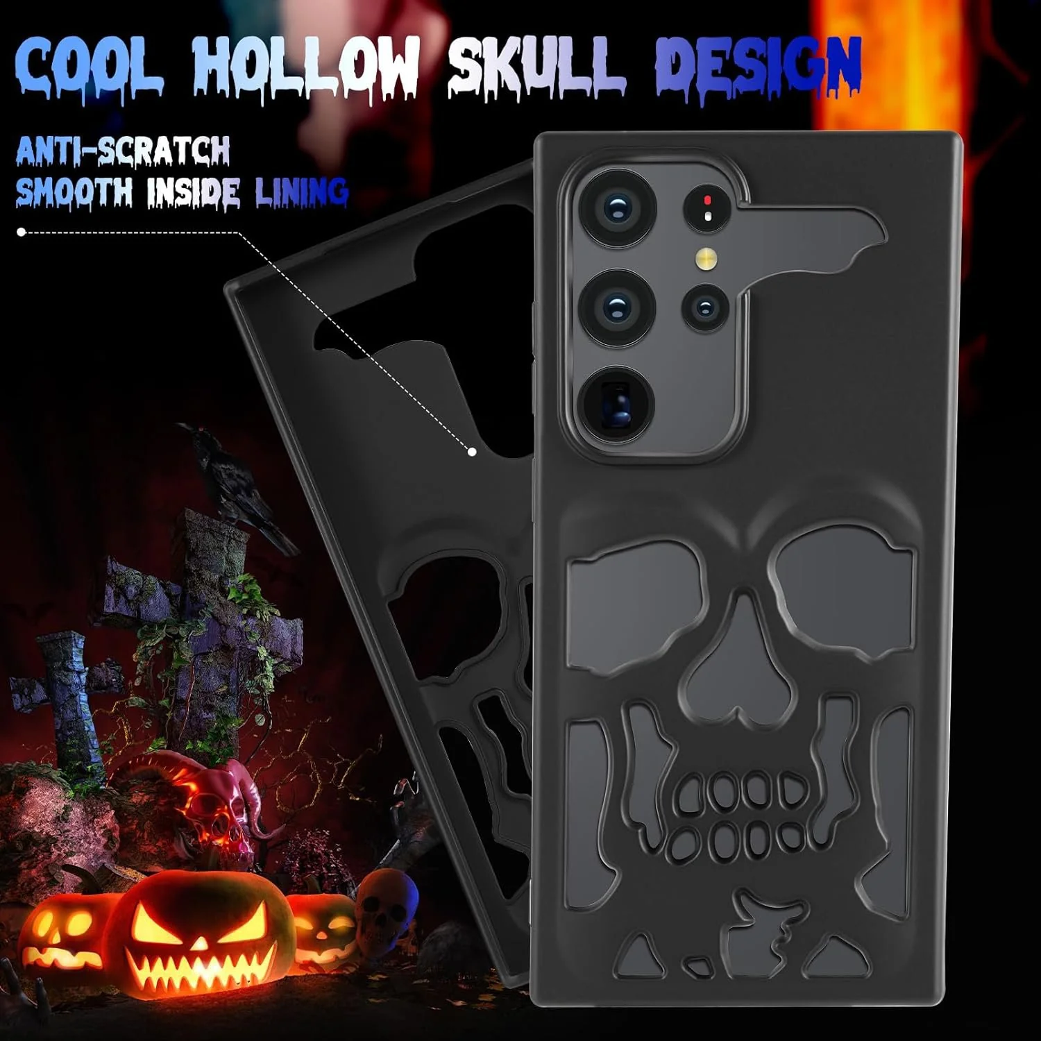 Phantom Skull Hollow Design Case - Samsung - Image 3