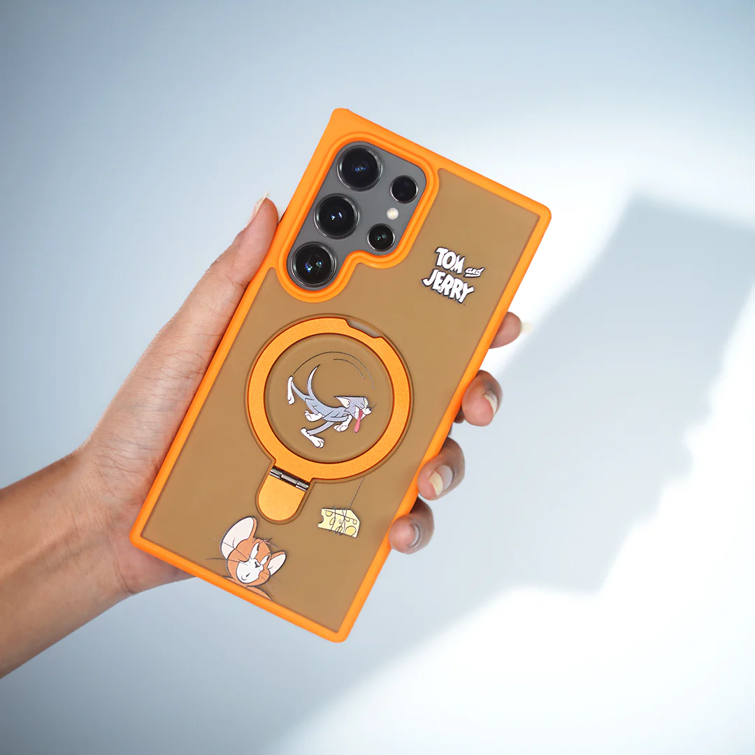 Playful Cartoon Ring Stand Case - Samsung - Image 3