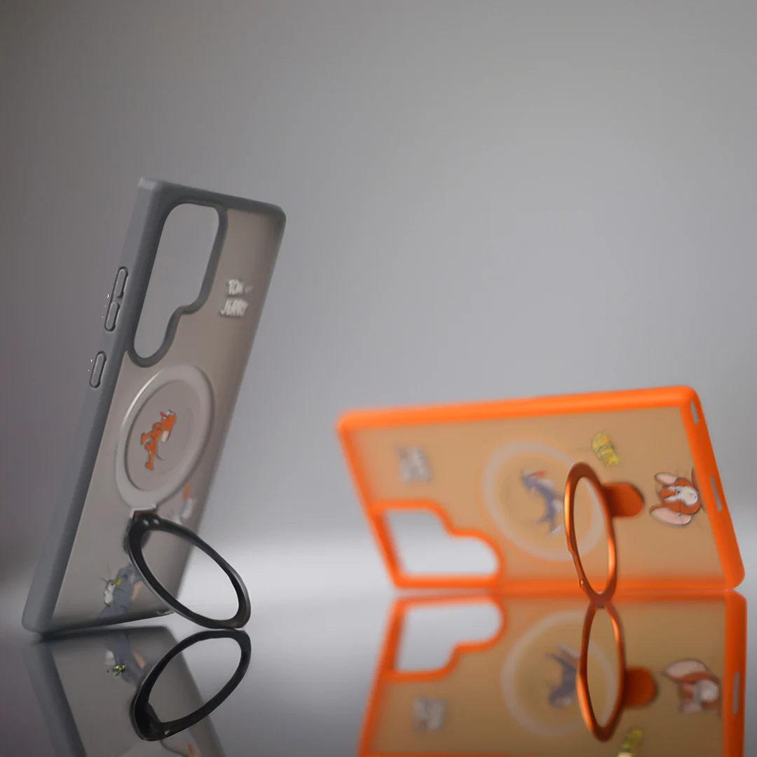 Playful Cartoon Ring Stand Case - Samsung - Image 7