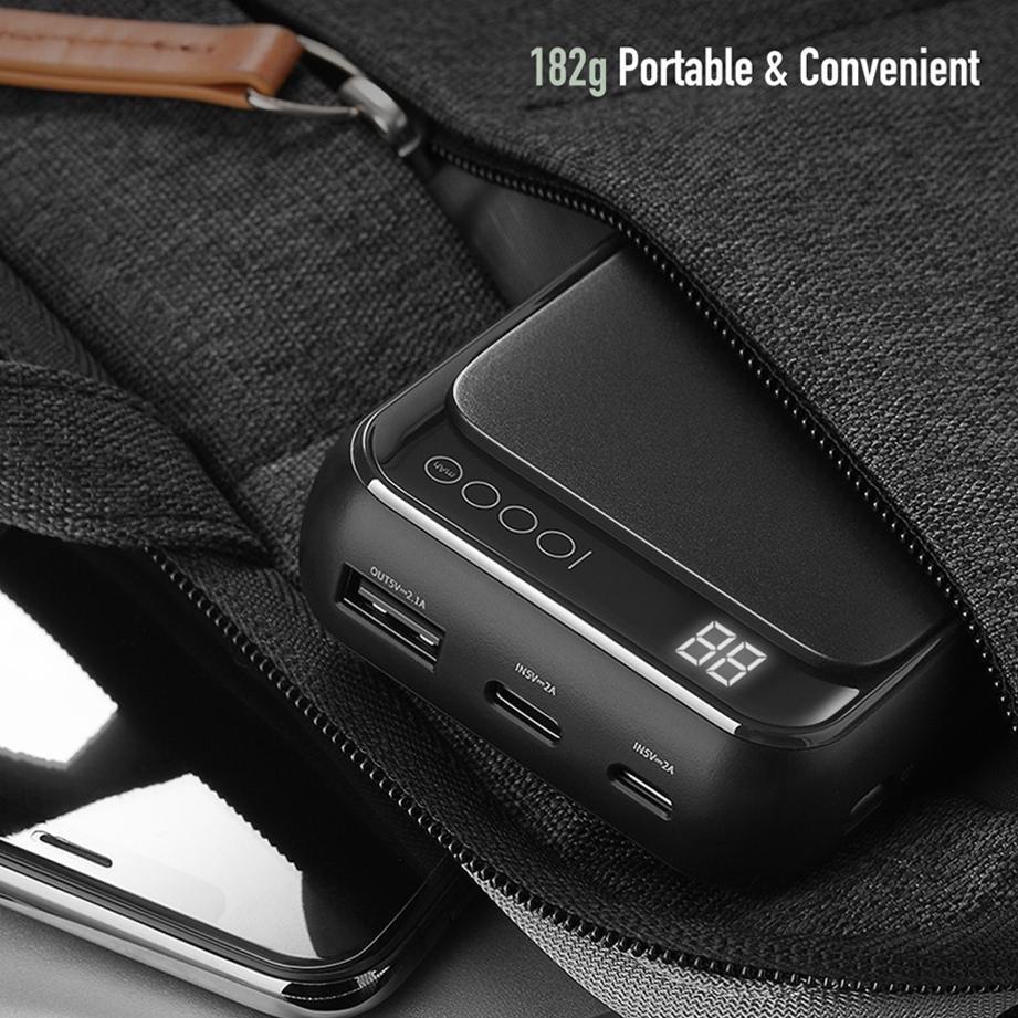 ROCK ® Portable 10000mAh LED Display Power Bank - Image 2