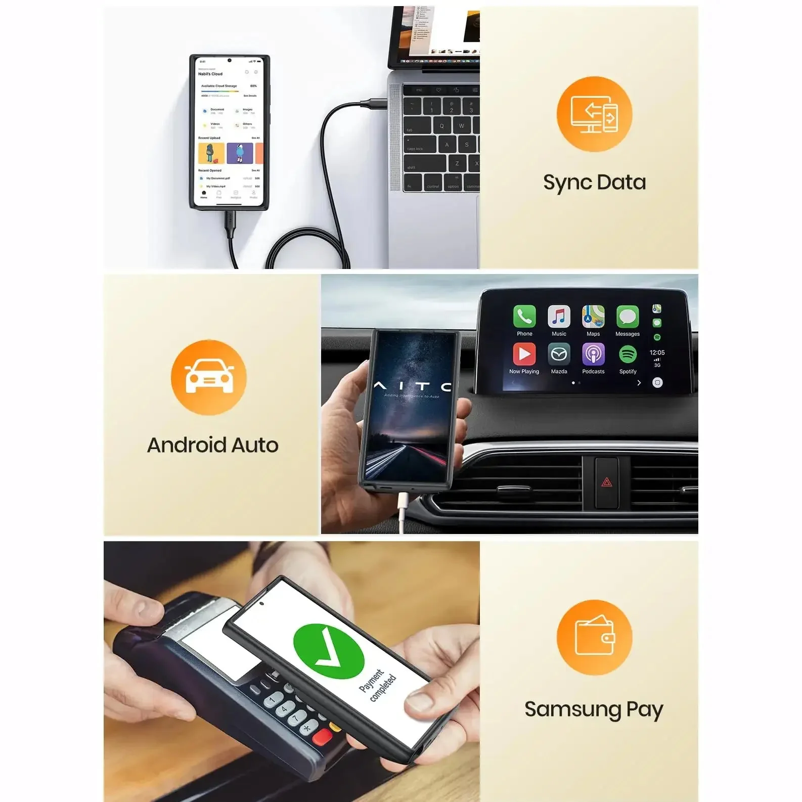 Portable 10000mAh Power Bank Case - Samsung - Image 6