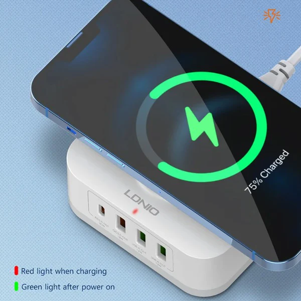 Powerhouse USB-C Charging Stand with Wireless Charger - Image 15