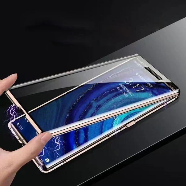 Premium Dual Side Leather Glass Case - Vivo - Image 6
