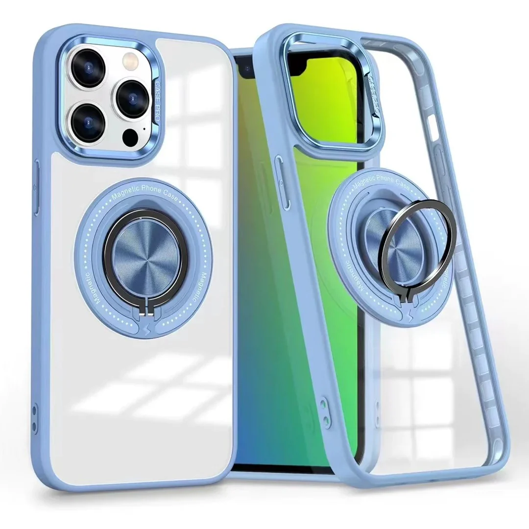 iPhone 15 Series Premium Elegance MagSafe Ring Holder Case - Image 2