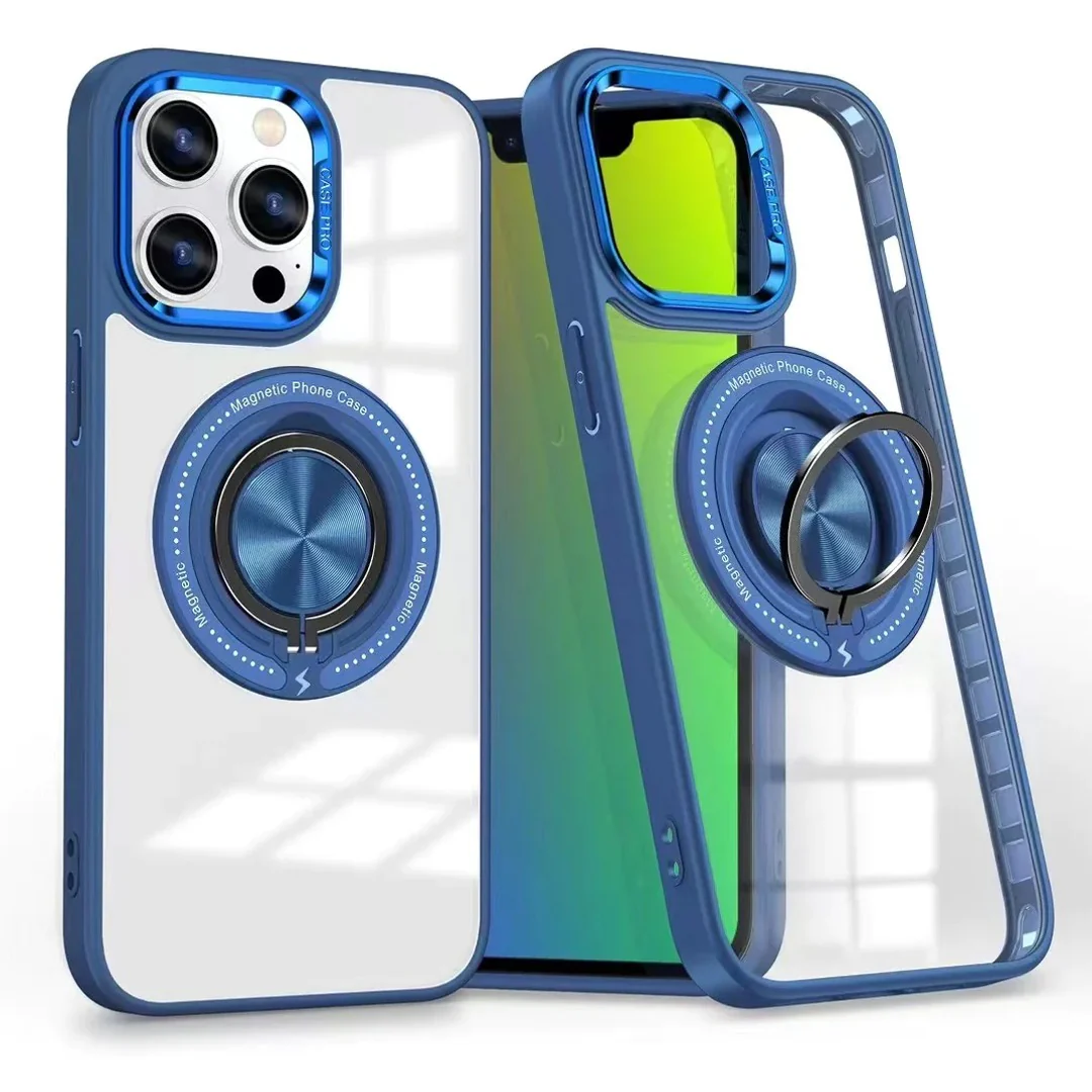 iPhone 15 Series Premium Elegance MagSafe Ring Holder Case - Image 3