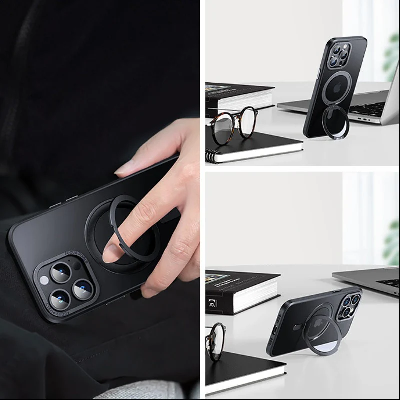 Magnetic 360° Rotation Ring Holder Case - iPhone - Image 10