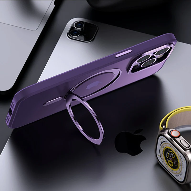 Magnetic 360° Rotation Ring Holder Case - iPhone - Image 14