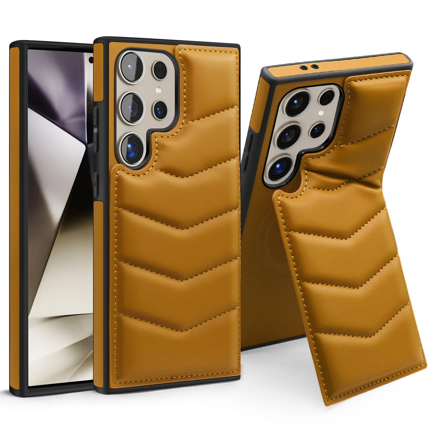 Premium Leather Kickstand Case - Samsung - Image 2