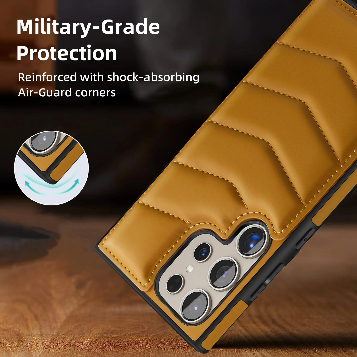 Premium Leather Kickstand Case - Samsung - Image 4