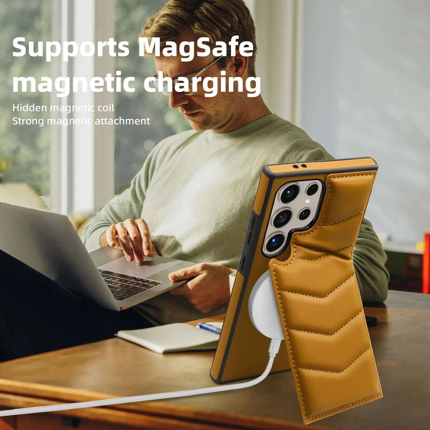 Premium Leather Kickstand Case - Samsung - Image 5