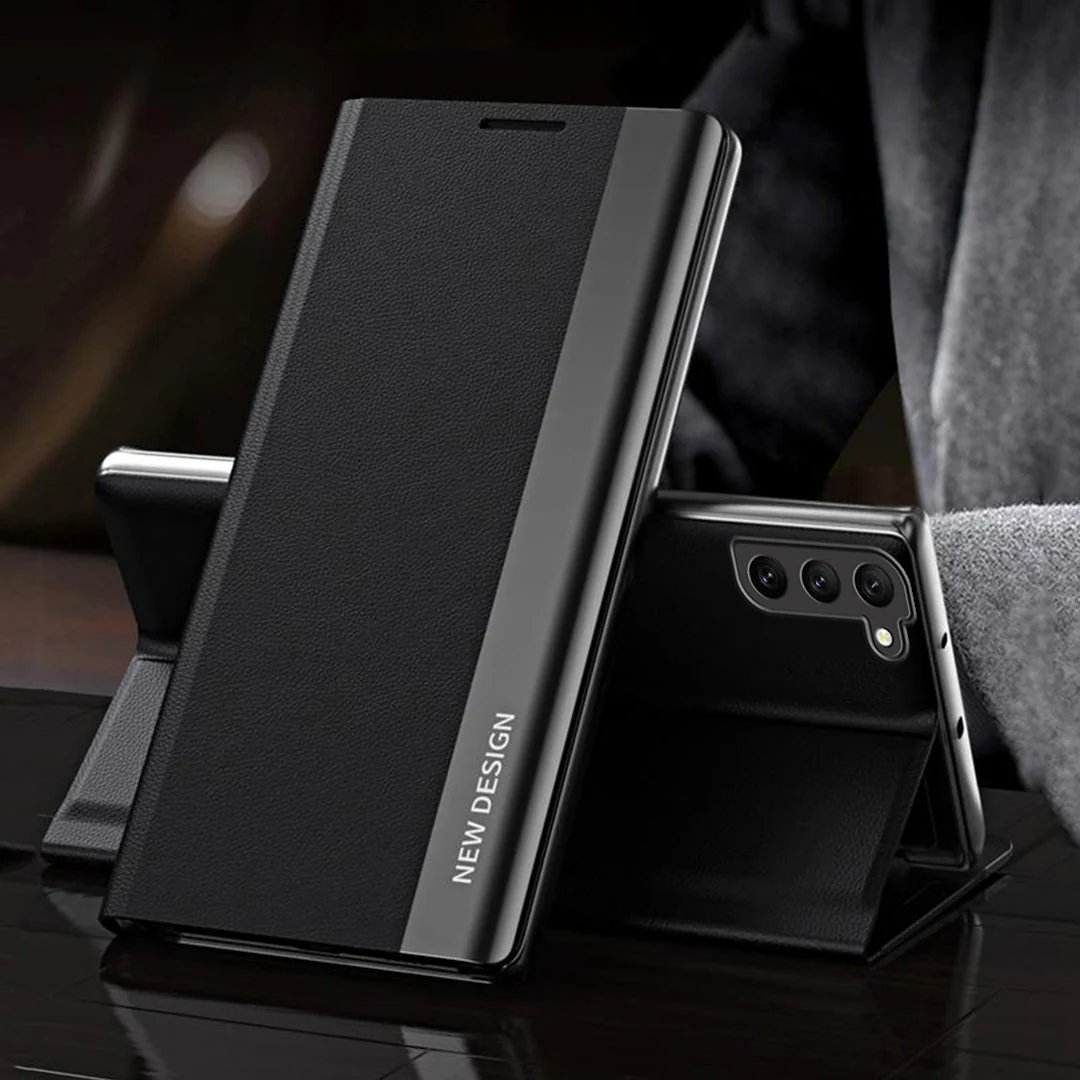 PU Leather Side Window Flip Case - Samsung - Image 7