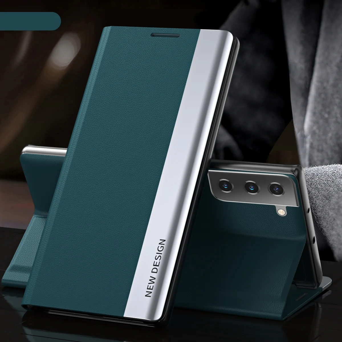 PU Leather Side Window Flip Case - Samsung - Image 8