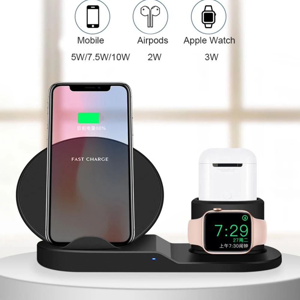 Qi Fast Wireless Charger 3 in 1 Stand For Apple Accessories - Image 8
