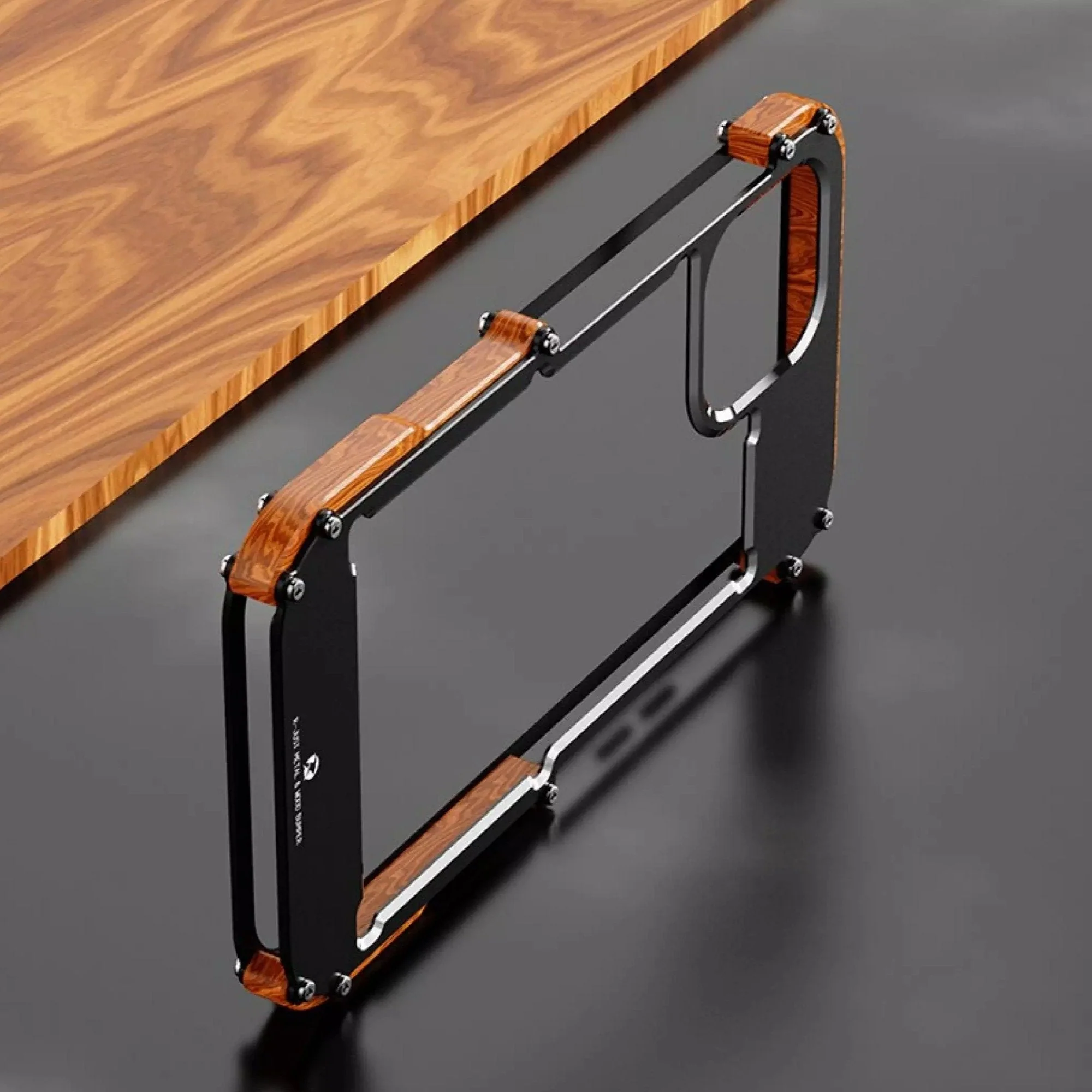 R-Just Aluminium & Natural Wood Anti-shock Bumper Case - Image 8
