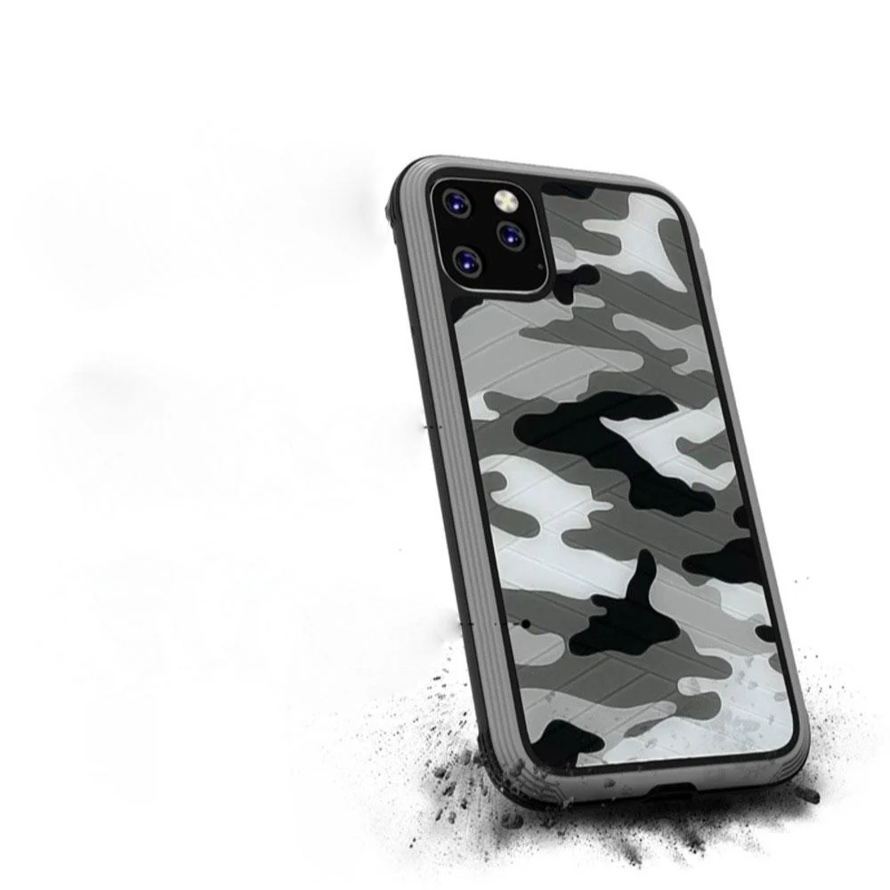 MK ® iPhone 11 Pro Max Raigor Inverse Army Pattern Shockproof Protective Case - Image 5
