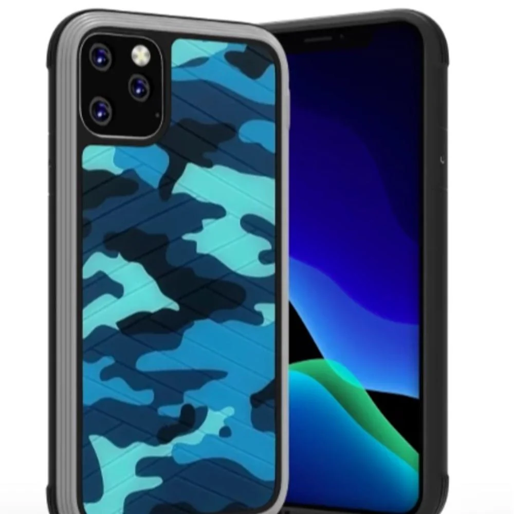 MK ® iPhone 11 Pro Max Raigor Inverse Army Pattern Shockproof Protective Case - Image 7
