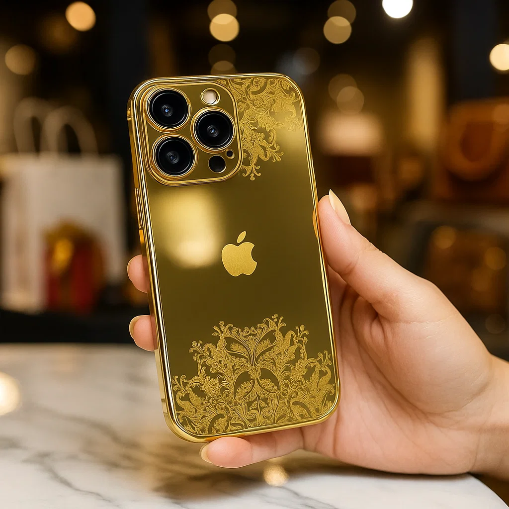 Refined Gold Luxurious Logo Case - iPhone - Image 2