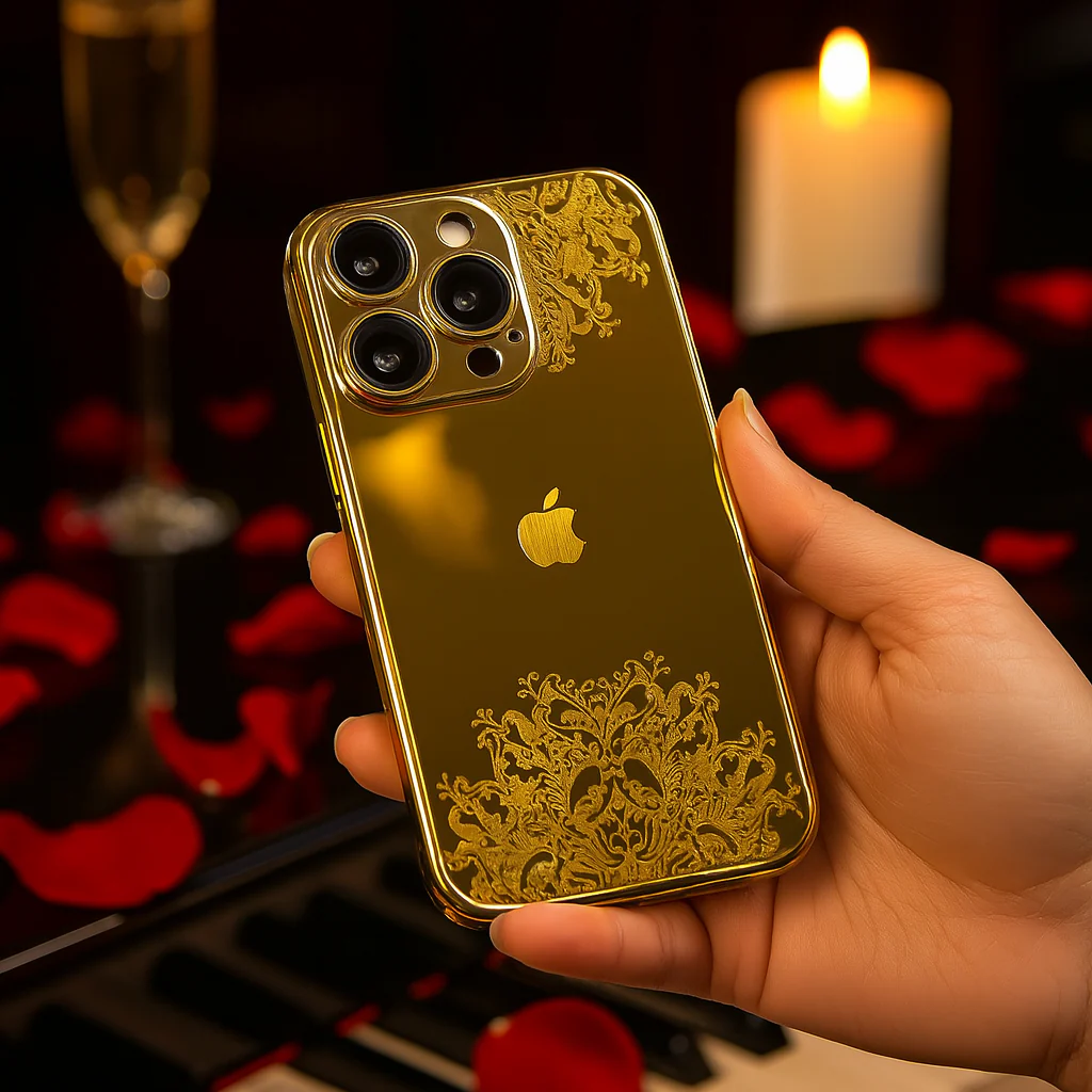 Refined Gold Luxurious Logo Case - iPhone - Image 3
