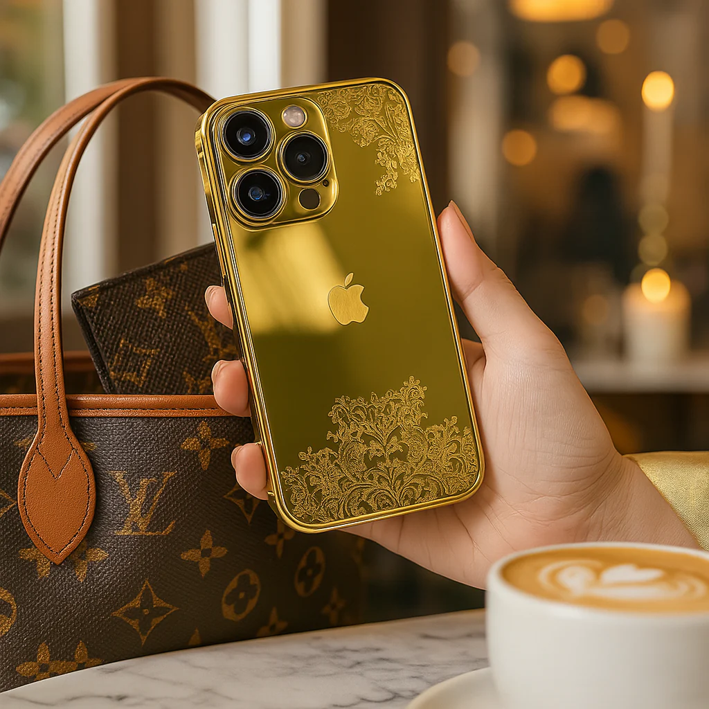 Refined Gold Luxurious Logo Case - iPhone - Image 4