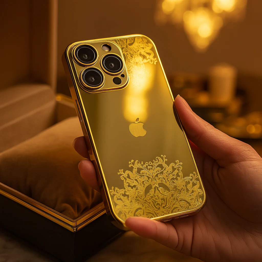 Refined Gold Luxurious Logo Case - iPhone - Image 5