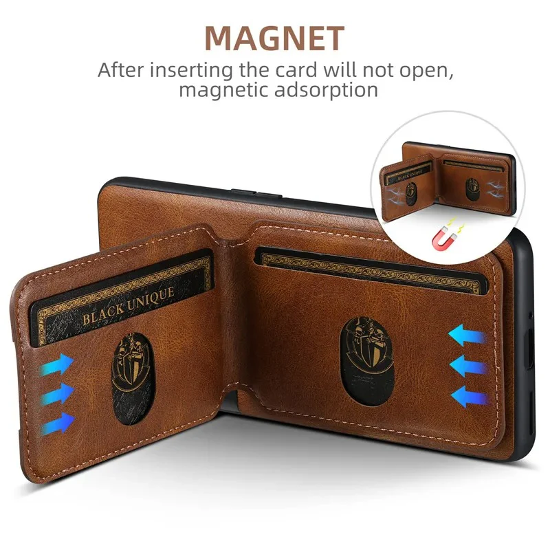 Refined Luxury Leather Card Holder Case - OnePlus - Image 5